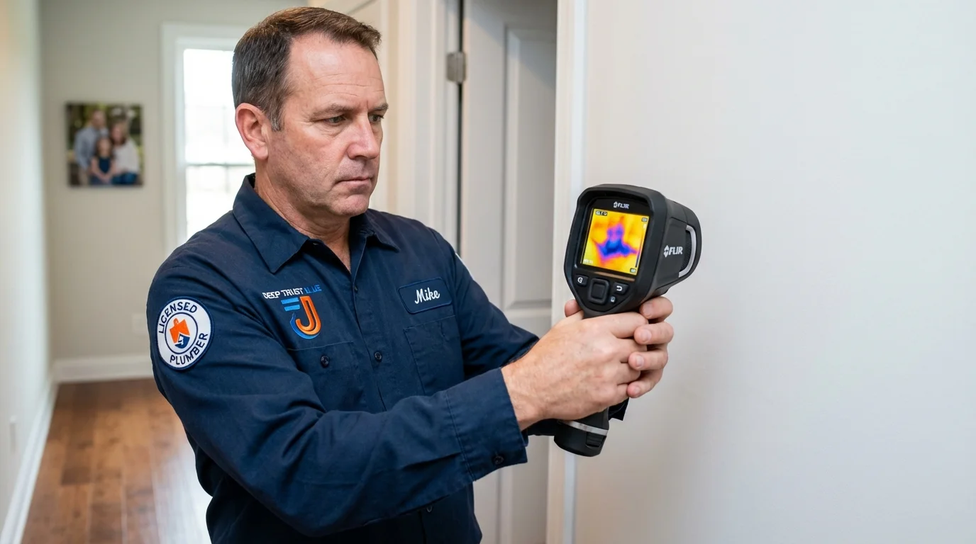 Thermal imaging leak detection by Johns Plumbing LLC in San Pablo